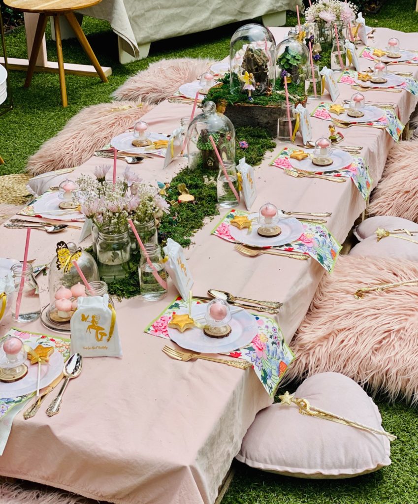 fairy garden party, Enchanting fairy garden party in pink and gold