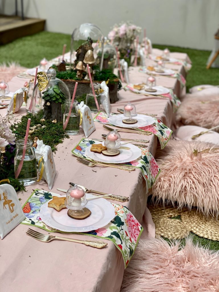 fairy garden party, Enchanting fairy garden party in pink and gold