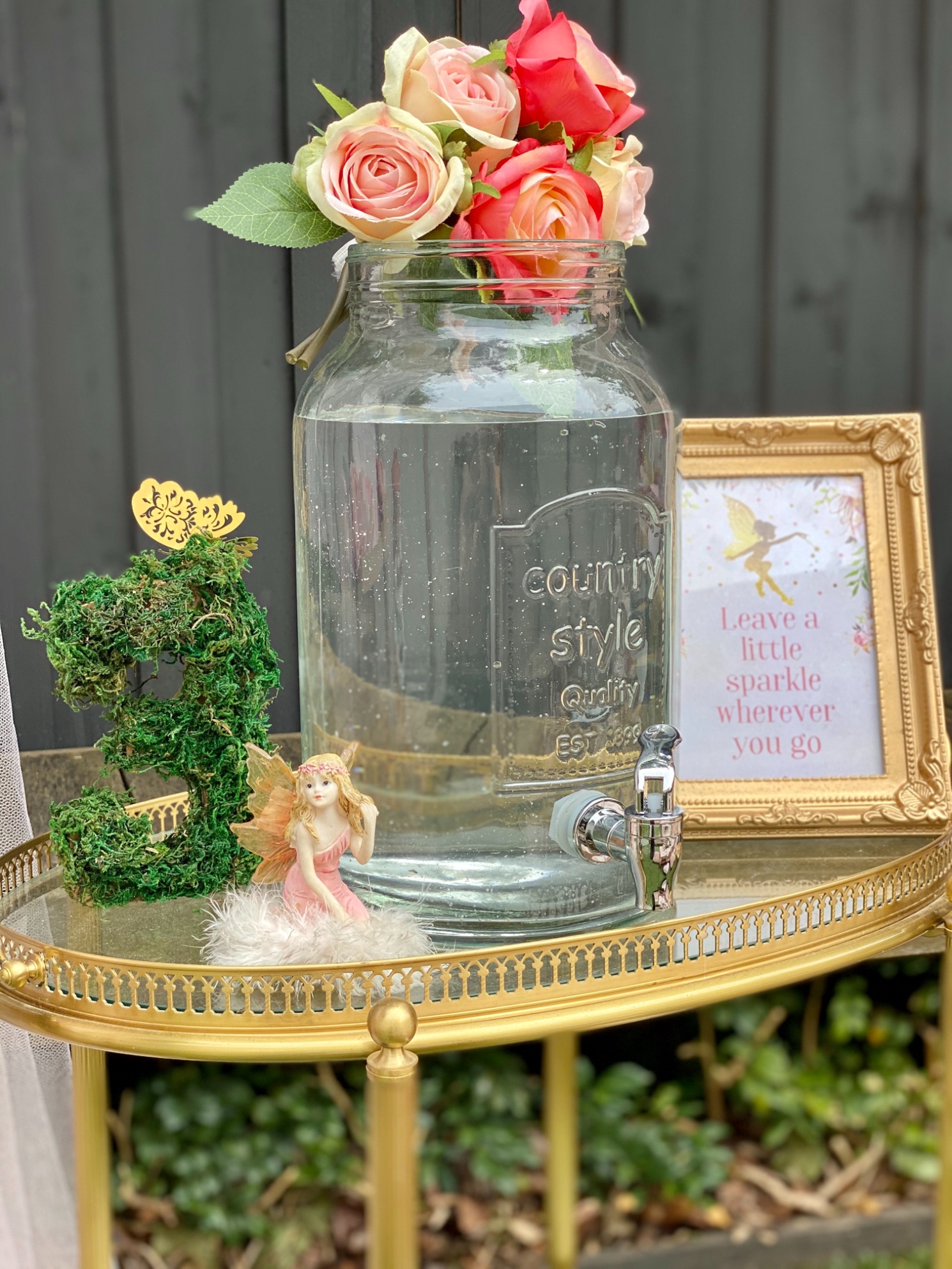 fairy garden party, Enchanting fairy garden party in pink and gold