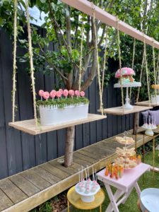 fairy garden party, Enchanting fairy garden party in pink and gold