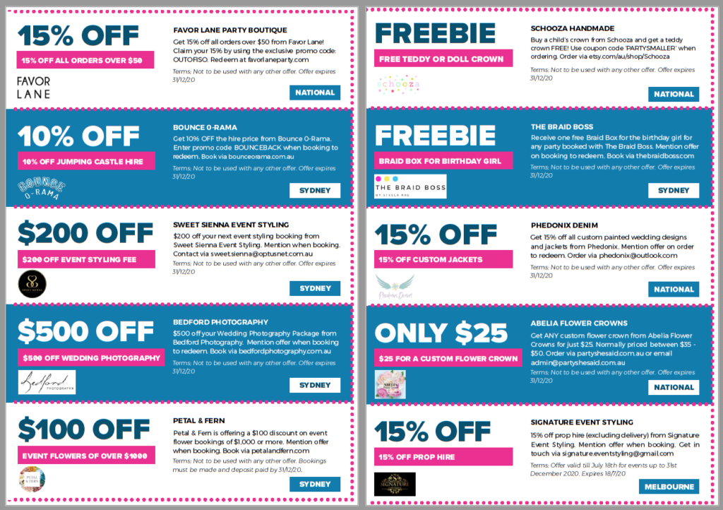 , Save with Confetti Fair party coupons!