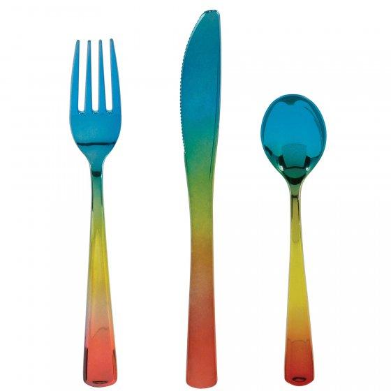 Rainbow cutlery 