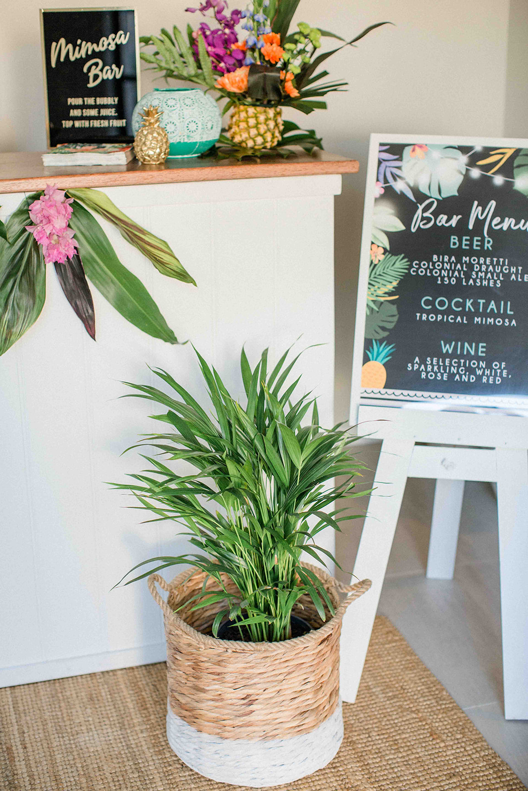 tropical luxe milestone party, A tropical luxe milestone party – Aloha 40!