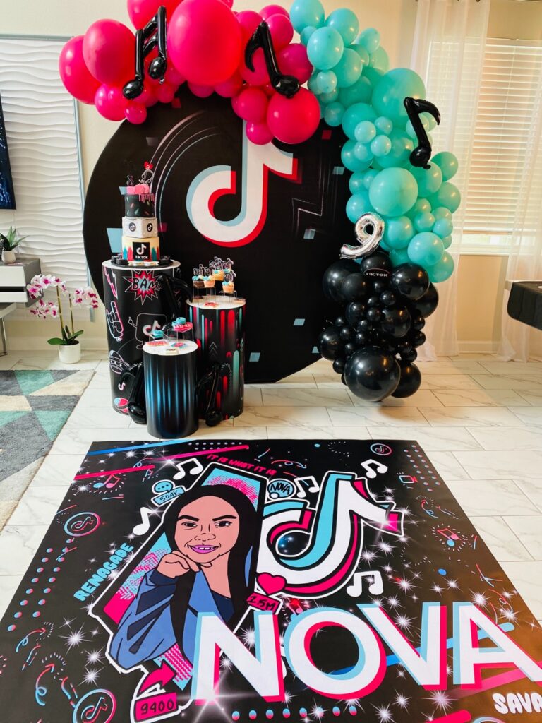 Nova's 9th TikTok birthday party – Confetti Fair