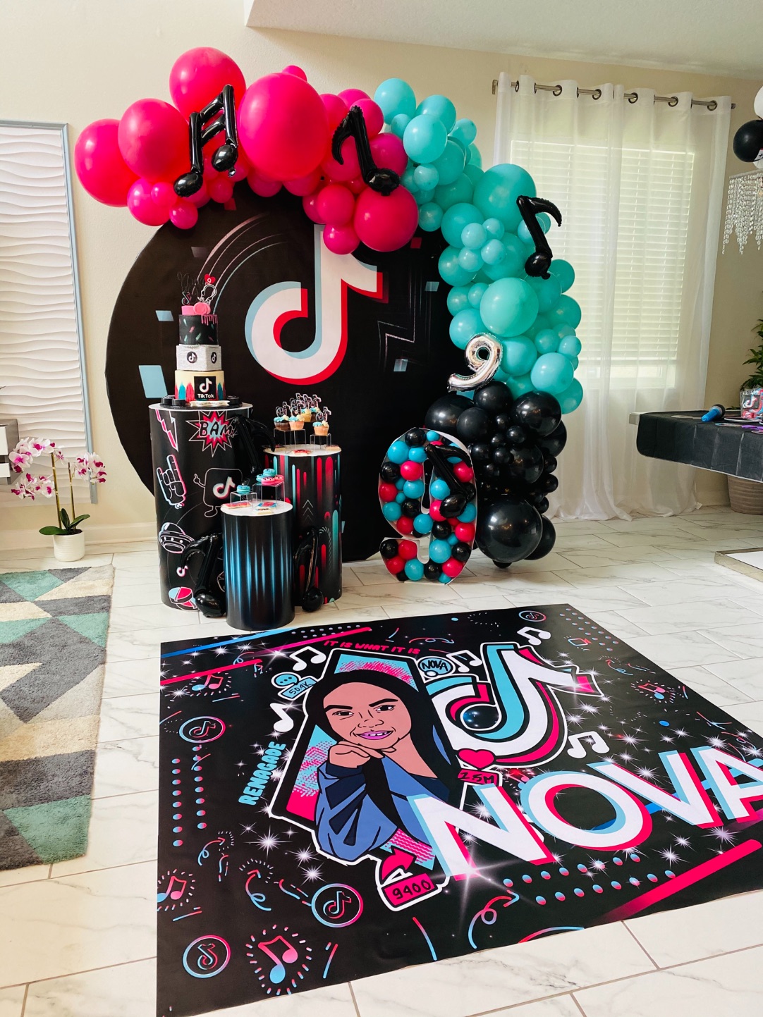 Nova s 9th TikTok birthday party  Confetti Fair