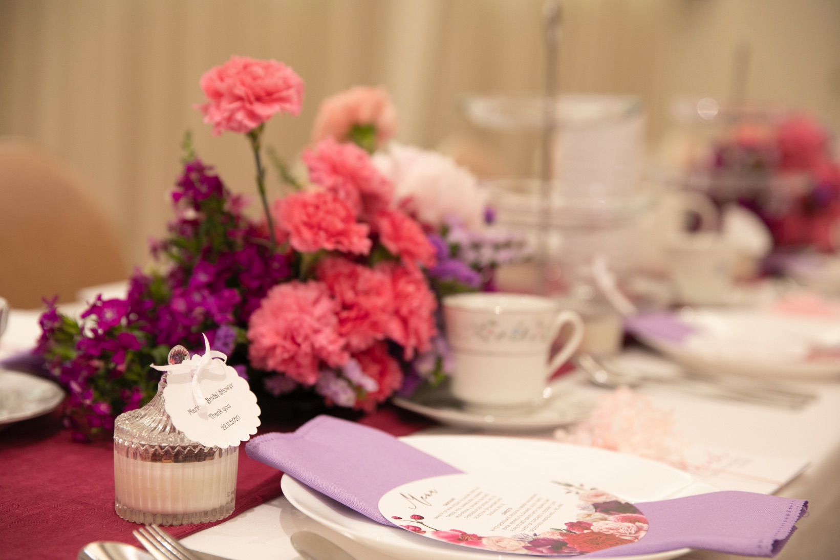 floral bridal shower high tea, Springtime floral bridal shower high tea