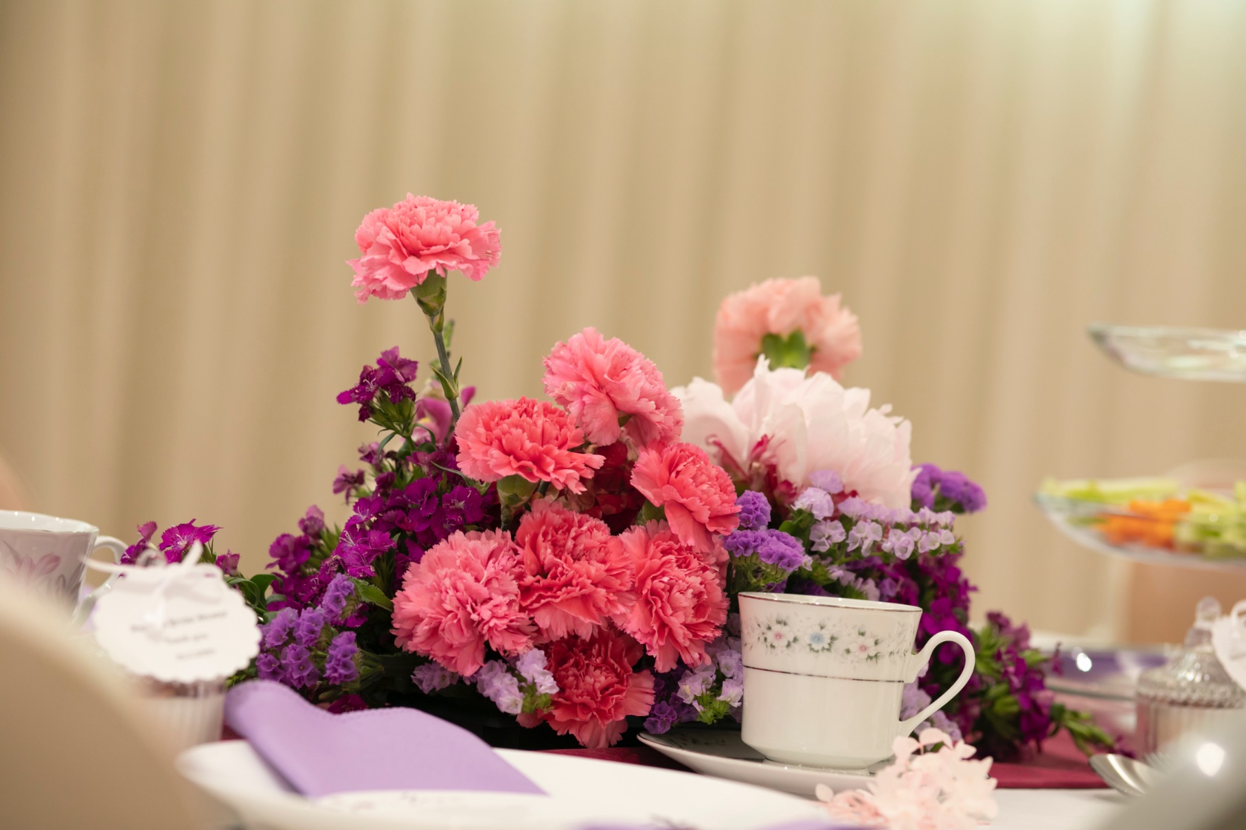 floral bridal shower high tea, Springtime floral bridal shower high tea