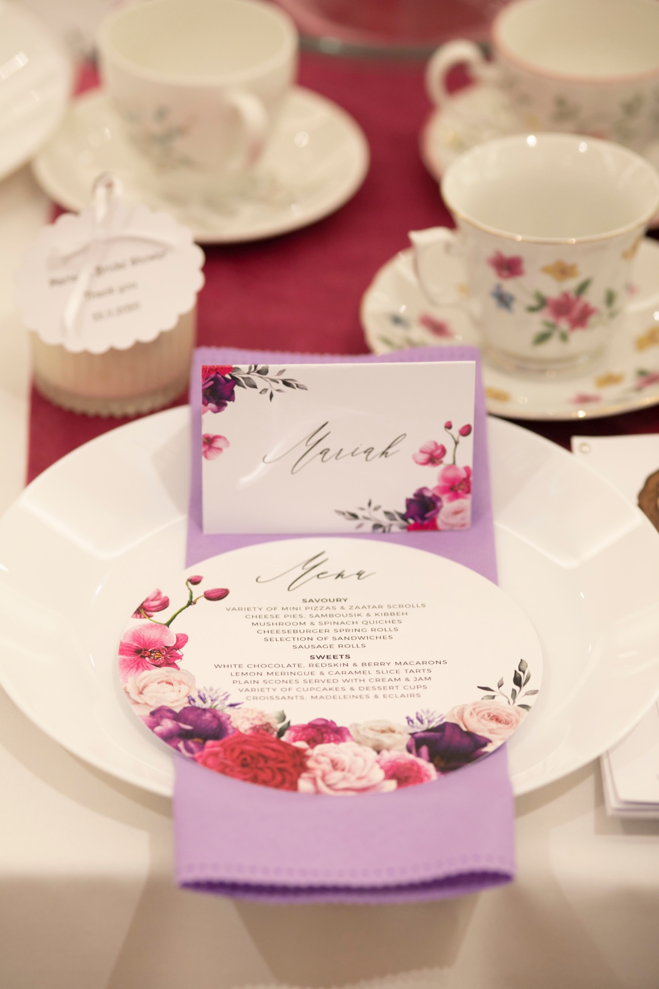 floral bridal shower high tea, Springtime floral bridal shower high tea
