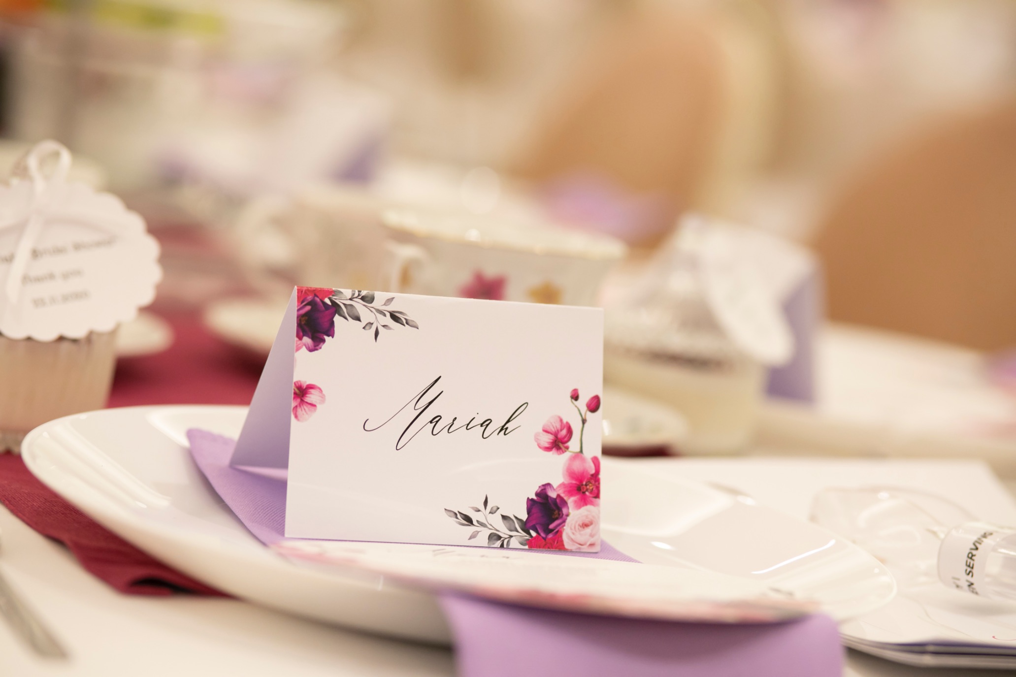 floral bridal shower high tea, Springtime floral bridal shower high tea