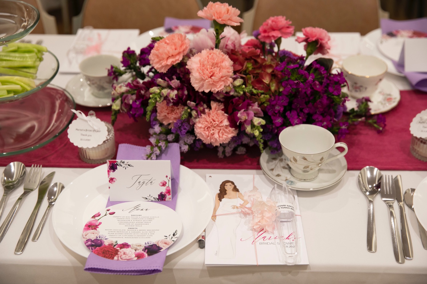 floral bridal shower high tea, Springtime floral bridal shower high tea