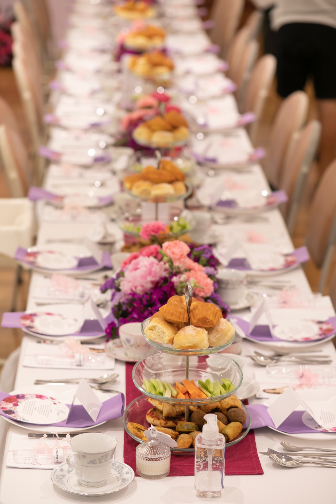 floral bridal shower high tea, Springtime floral bridal shower high tea