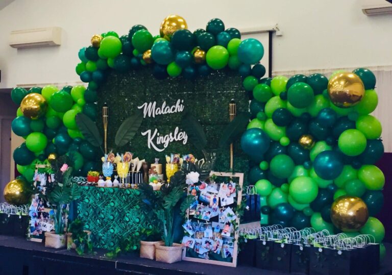 Jungle themed party for a traditional South-Pacific celebration ...