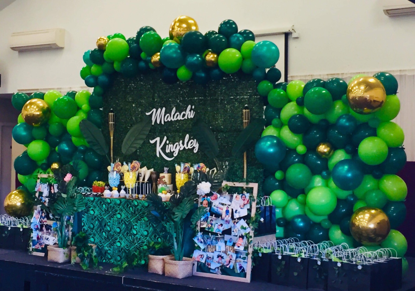 , Jungle themed party for a traditional South-Pacific celebration