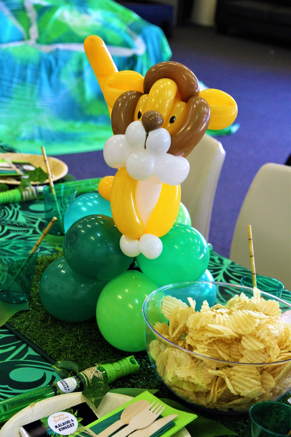 , Jungle themed party for a traditional South-Pacific celebration