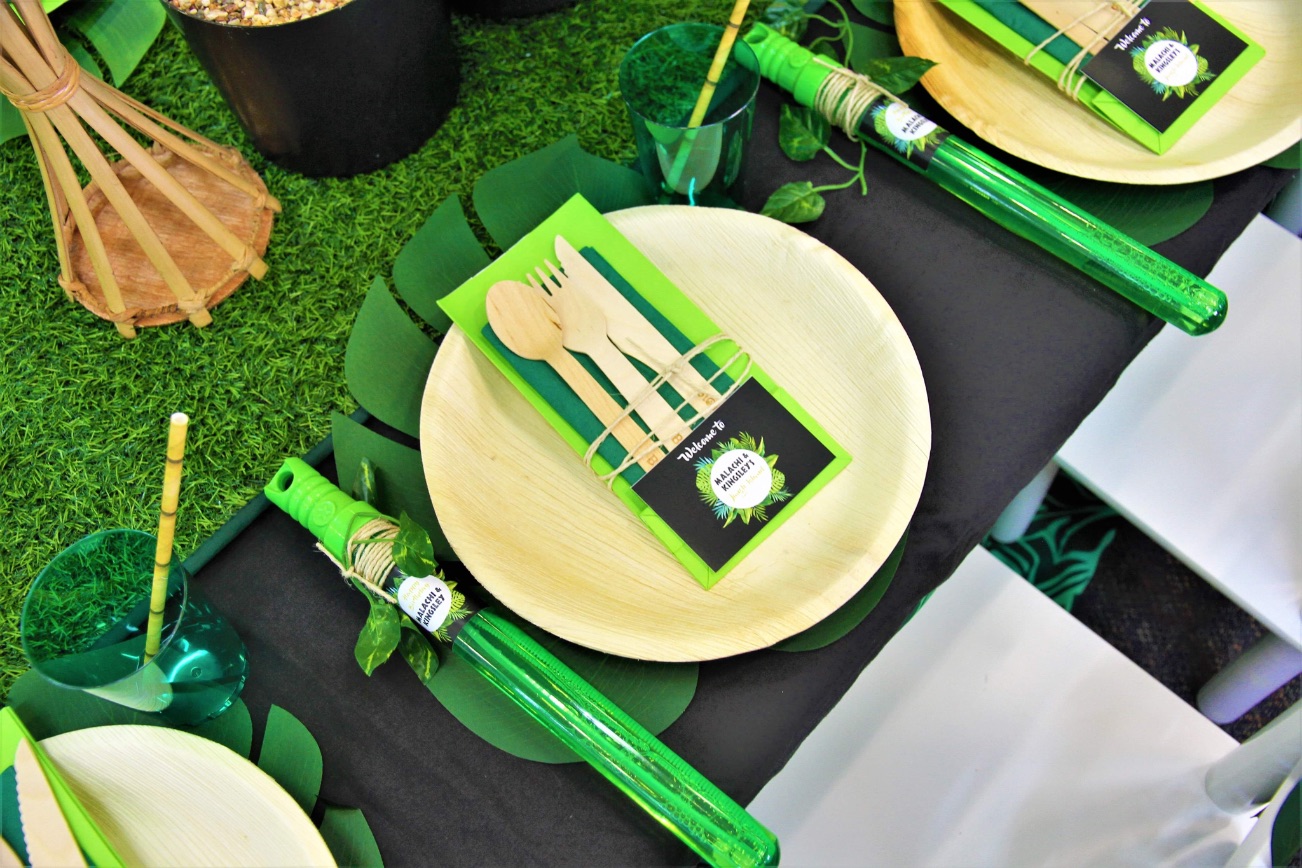 , Jungle themed party for a traditional South-Pacific celebration