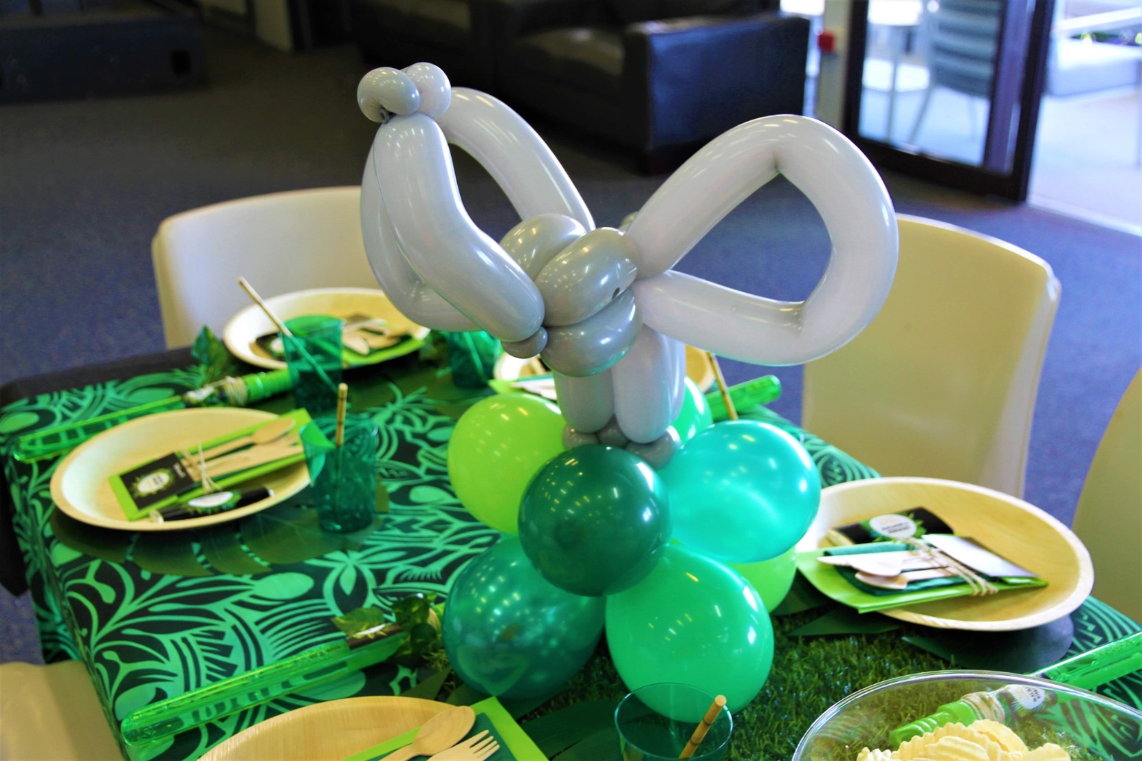 , Jungle themed party for a traditional South-Pacific celebration