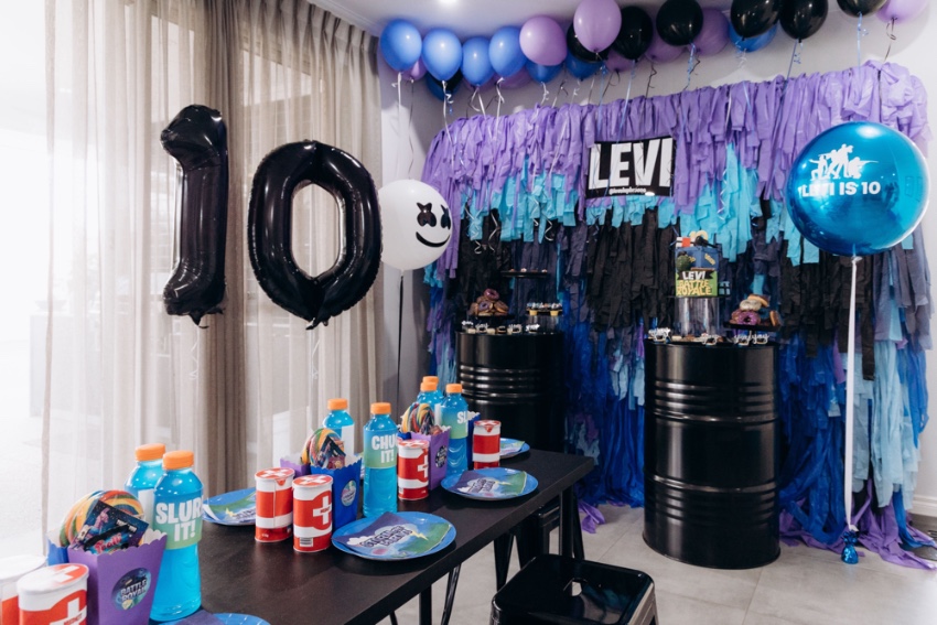 , Levi’s 10th Fortnite birthday party