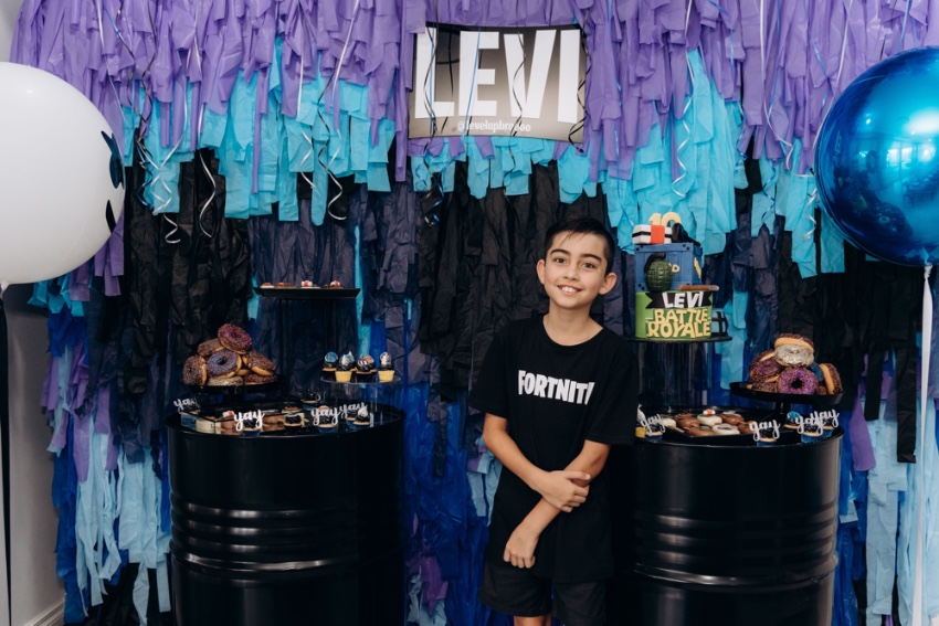 , Levi’s 10th Fortnite birthday party