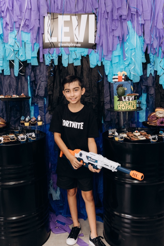 , Levi’s 10th Fortnite birthday party