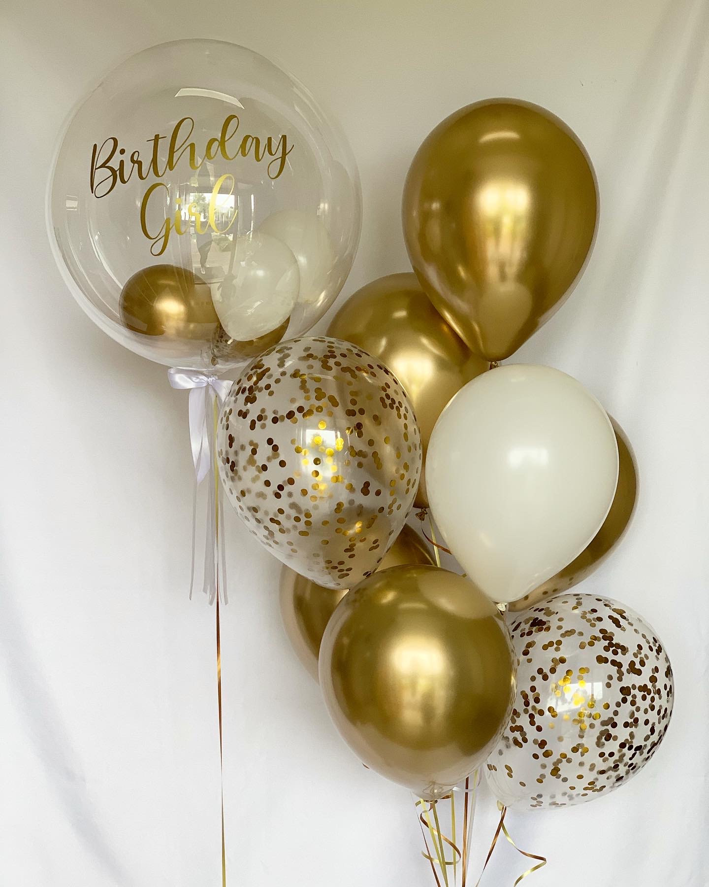 Gold Balloon Gift Rustic Balloons