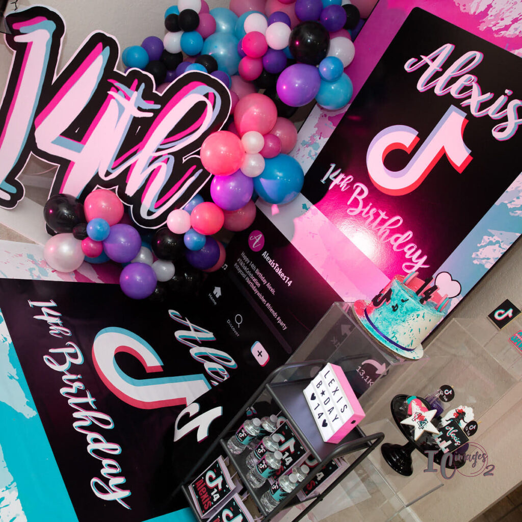 Alexis Tik Tok Inspired 14th Birthday Confetti Fair