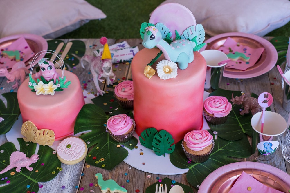 , Glam and Pretty Pink Dinosaurs Party