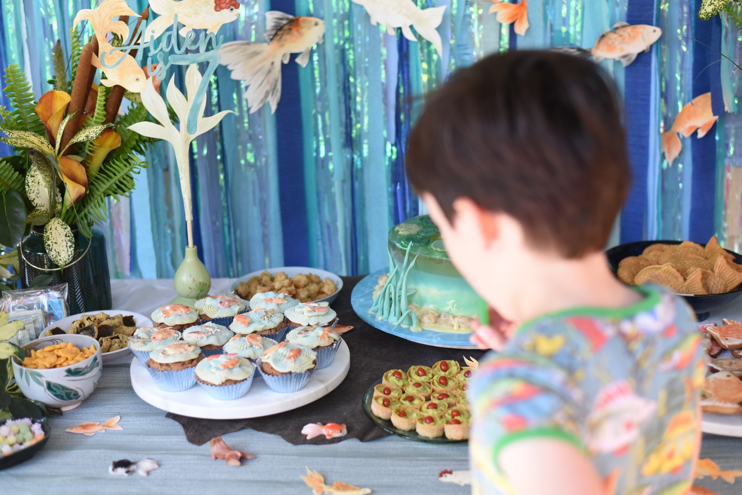 goldfish themed birthday party, Goldfish themed birthday party