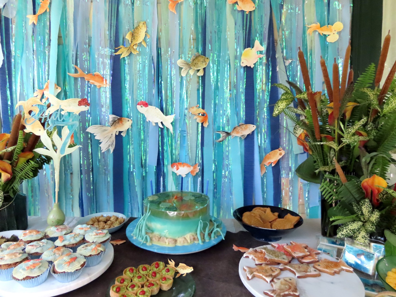 goldfish themed birthday party, Goldfish themed birthday party