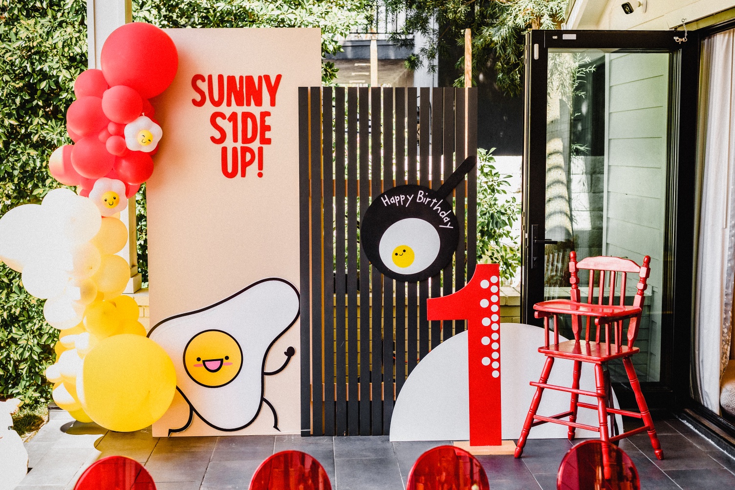 , Sunny side up first birthday party