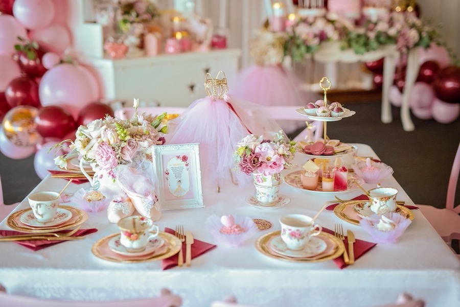 ballerina high tea, A ballerina high tea birthday party