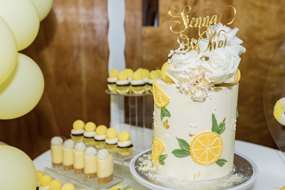 lemon themed 1st birthday, Rustic lemon themed 1st birthday