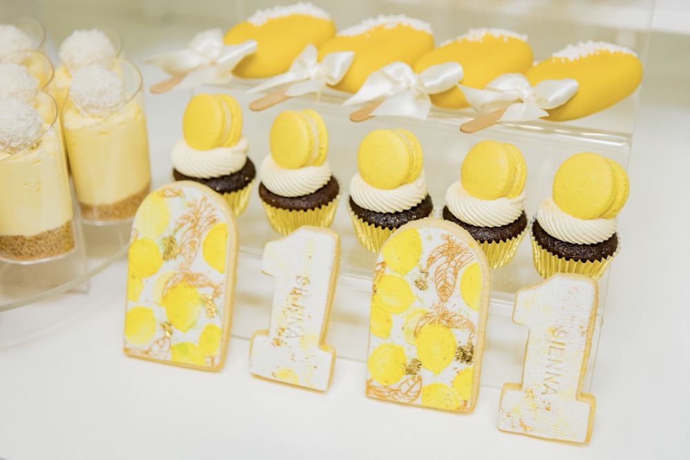 Rustic lemon themed 1st birthday