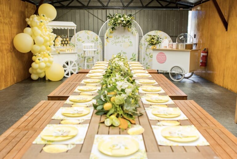 lemon themed 1st birthday, Rustic lemon themed 1st birthday