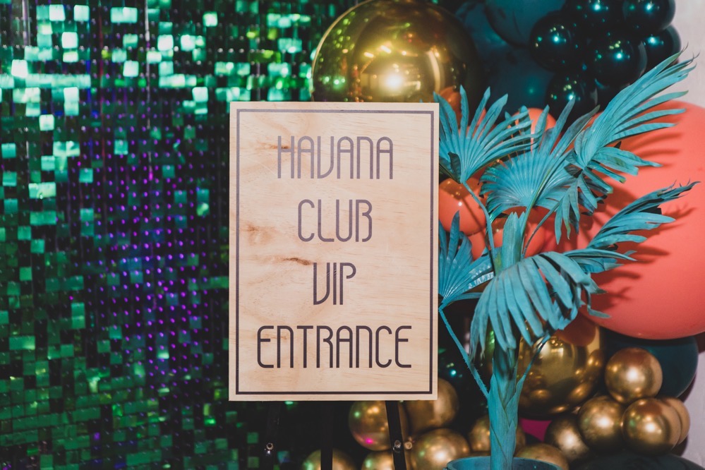 tropical 40th birthday party, Havana Nights Tropical 40th Birthday Party
