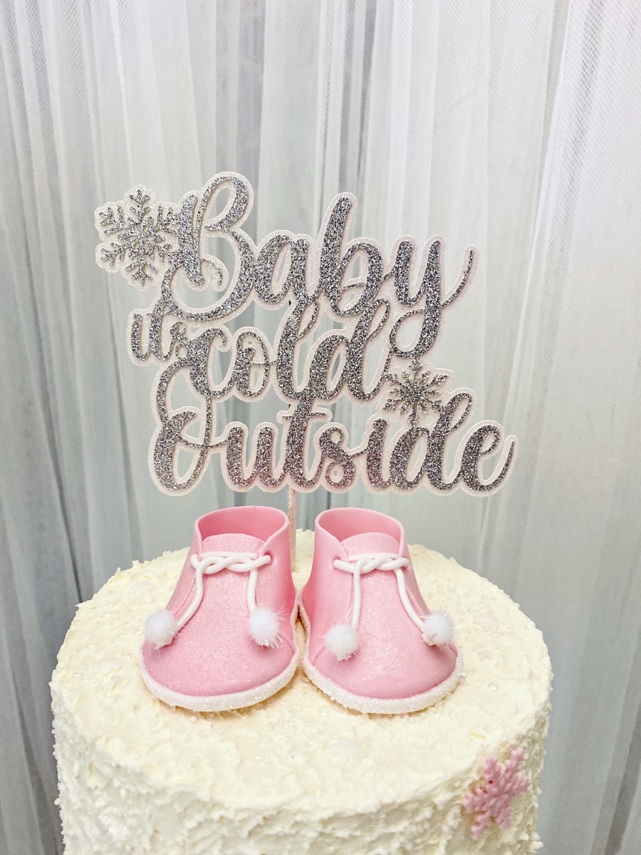 , Baby, It&#8217;s Cold Outside: A Pink and Silver Baby Shower