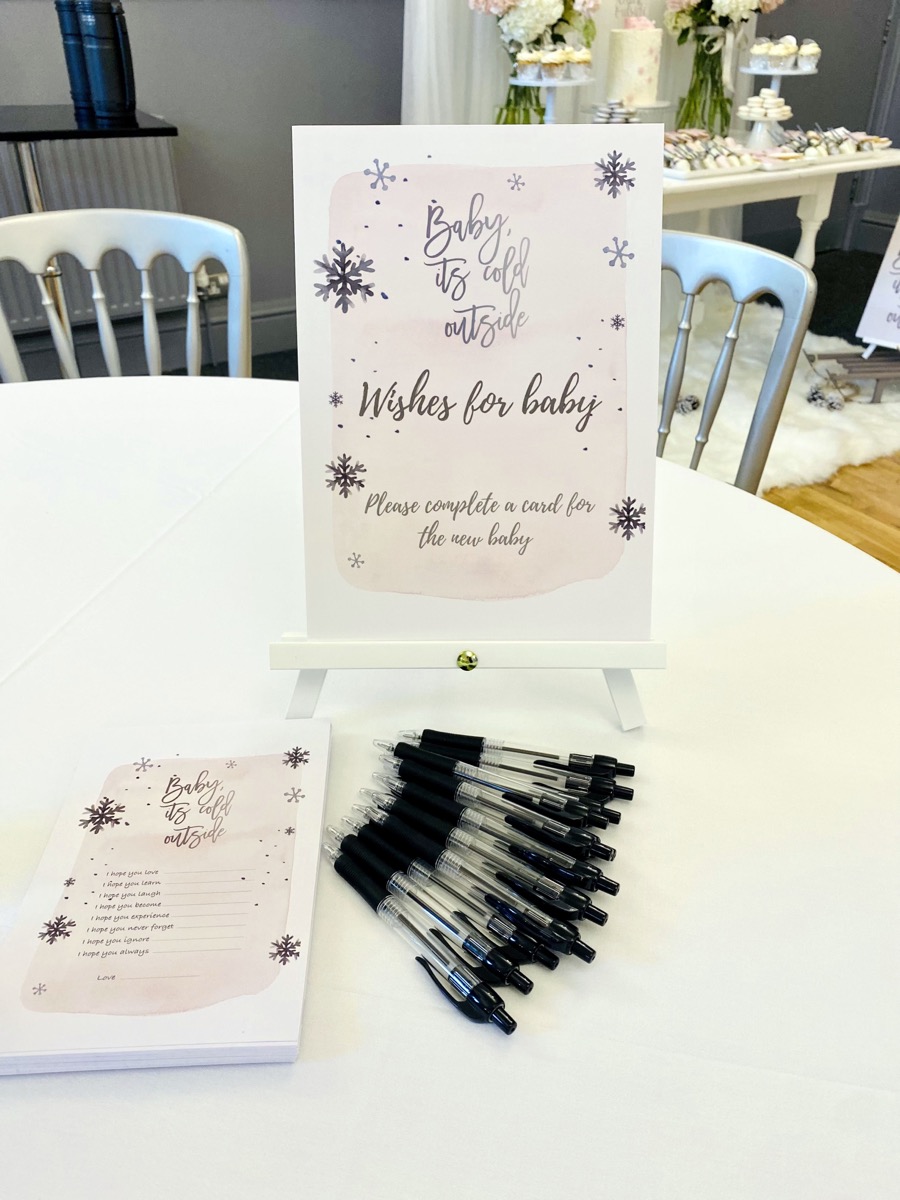 , Baby, It&#8217;s Cold Outside: A Pink and Silver Baby Shower