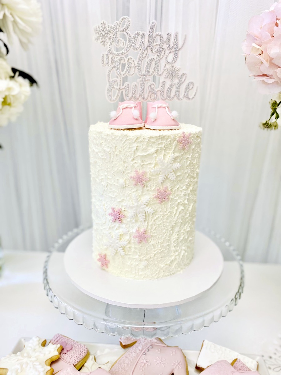 , Baby, It&#8217;s Cold Outside: A Pink and Silver Baby Shower