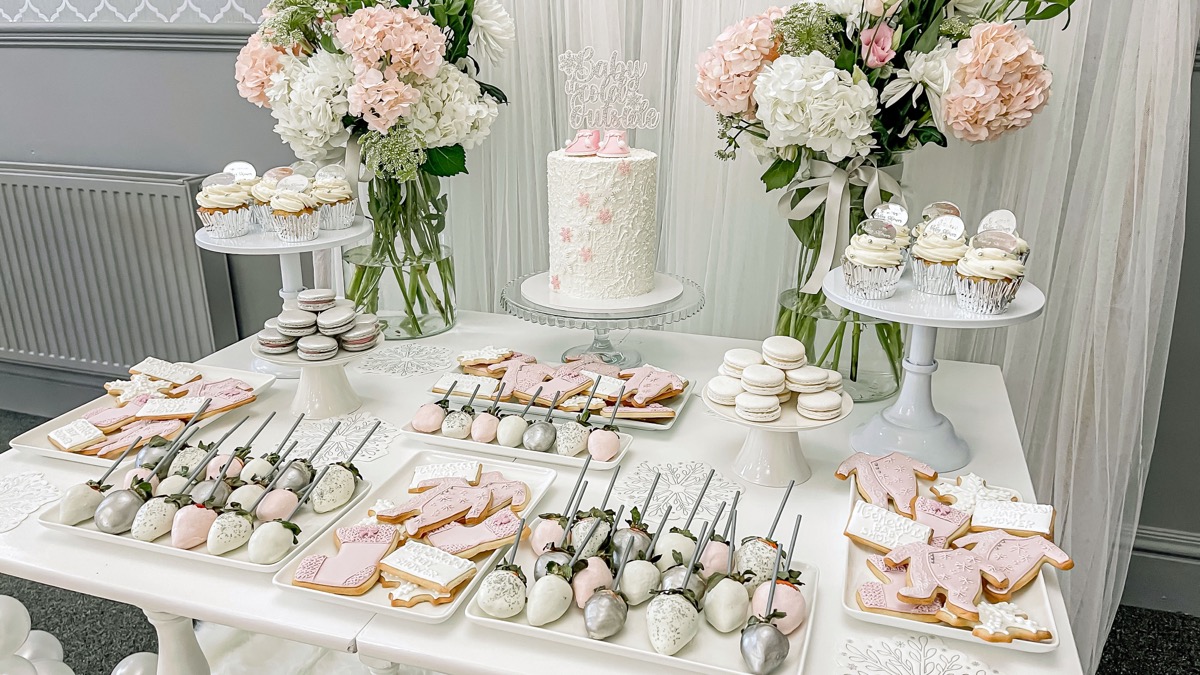 , Baby, It&#8217;s Cold Outside: A Pink and Silver Baby Shower