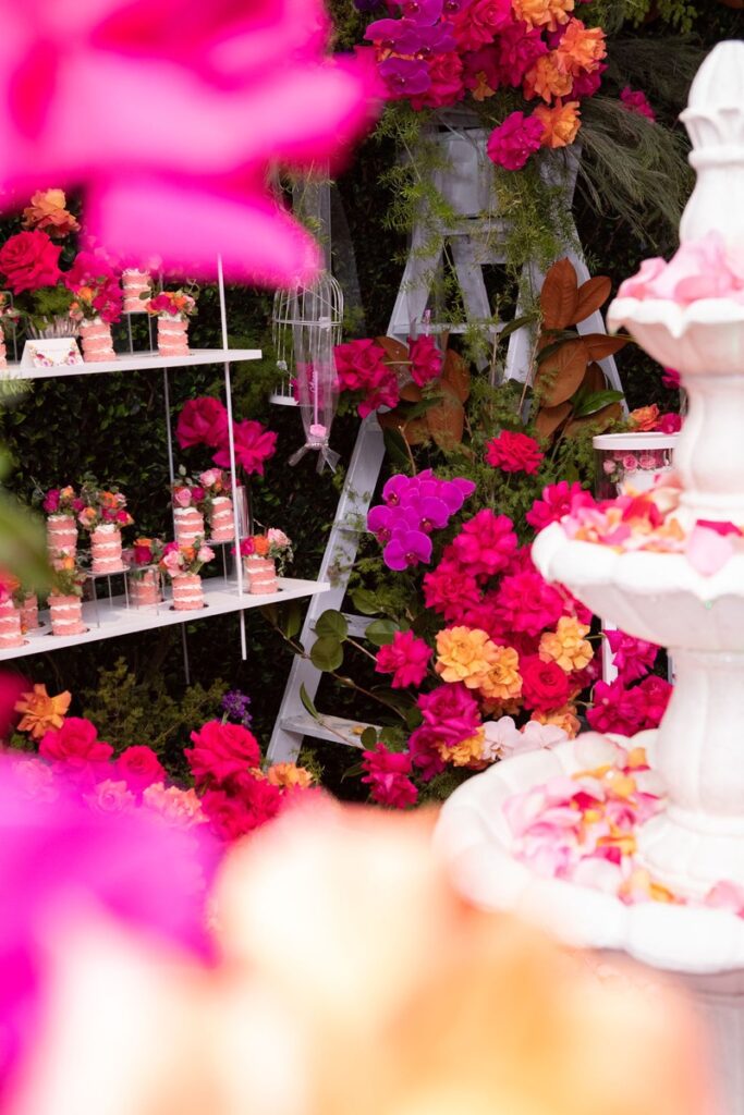 enchanted garden christening, Alana&#8217;s enchanted garden christening dessert station