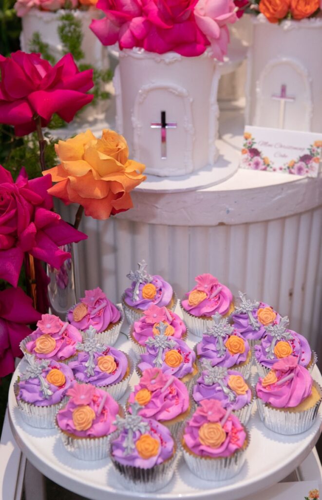 enchanted garden christening, Alana&#8217;s enchanted garden christening dessert station