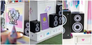 , Make a DIY speaker prop for your disco party