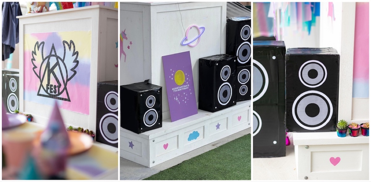 Make DIY speaker prop for your party – Confetti Fair