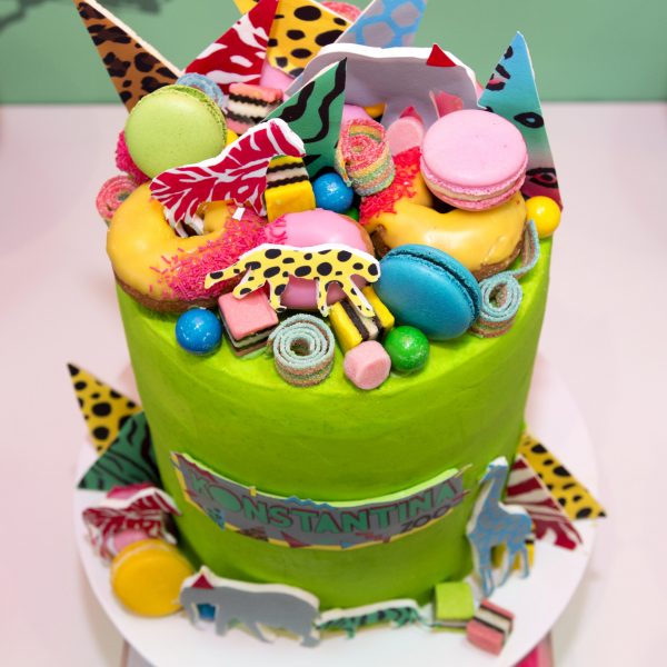 Urban Jungle themed party cake